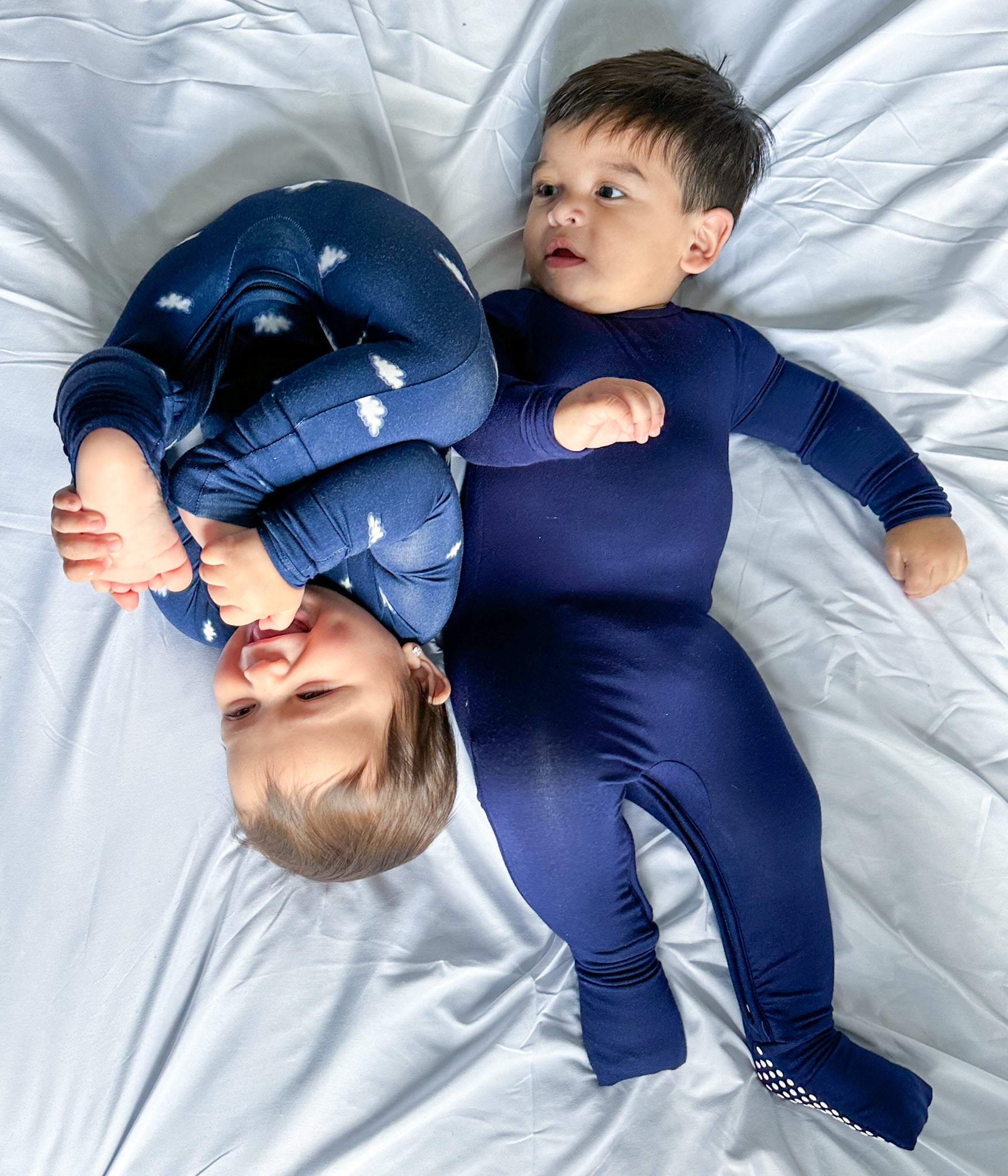 One Zip Midnight Blue Pajamas