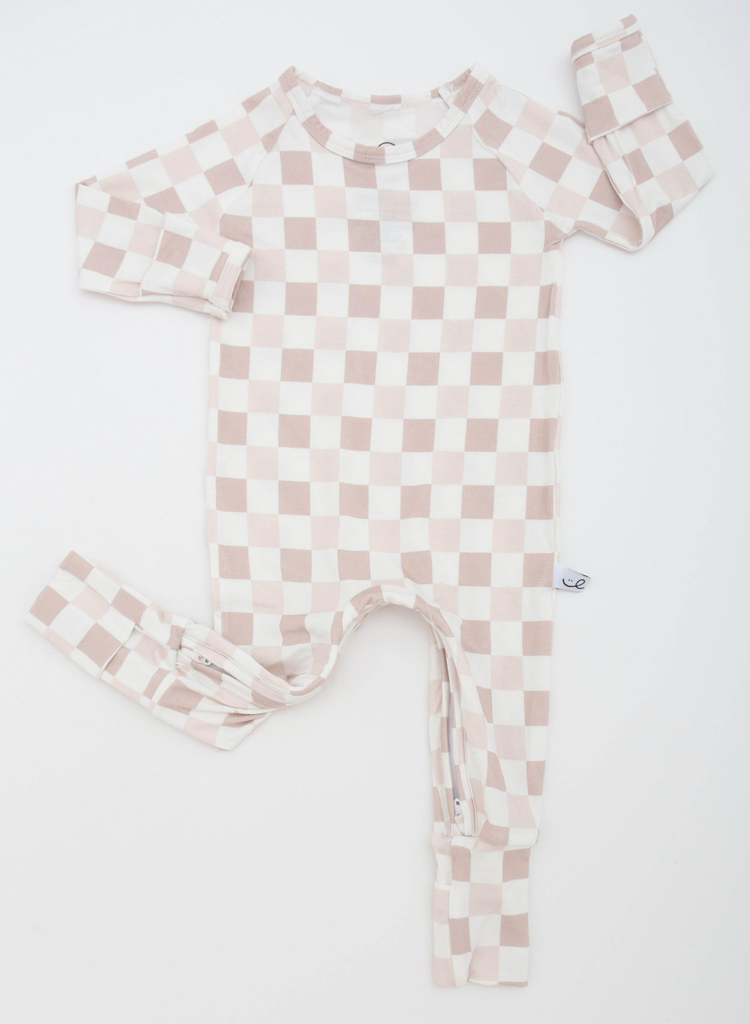 One Zip Sandy Checkered Pajamas!
