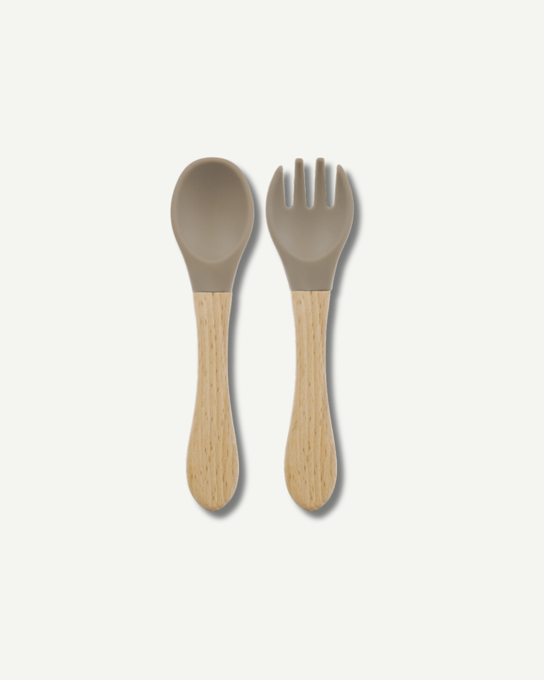 Beechwood & Silicone Utensil Set - Latte