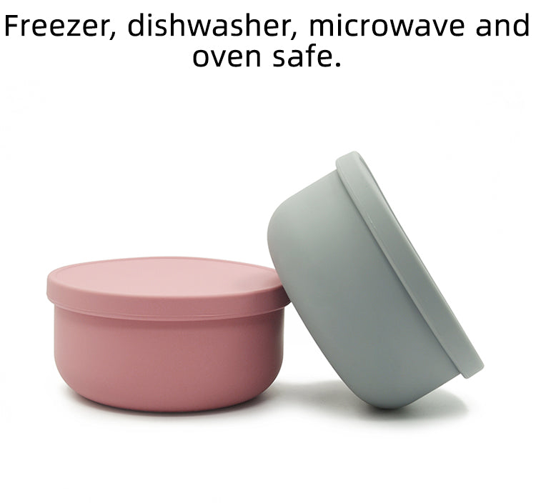 Silicone Round Food Container with Lid