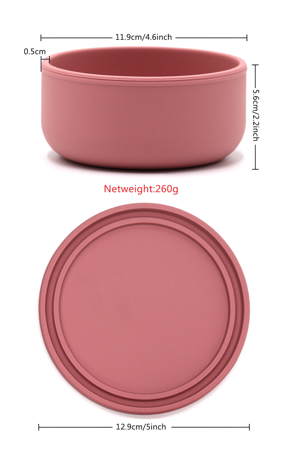 Silicone Round Food Container with Lid