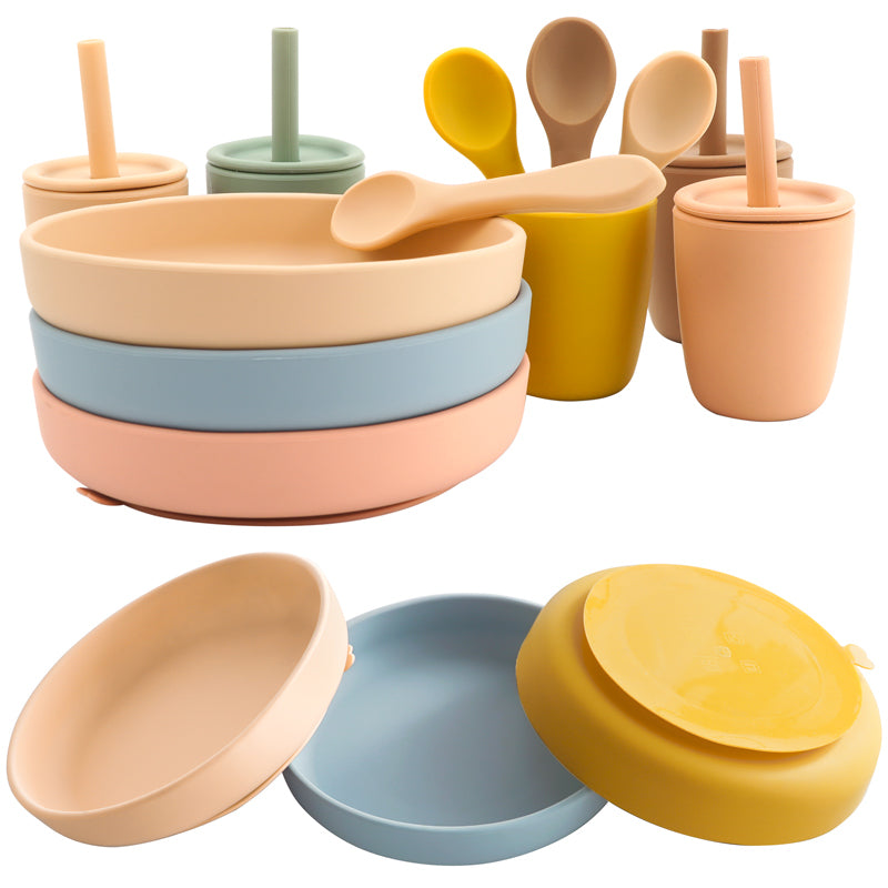 Modern Suction Plate - Blush Pink