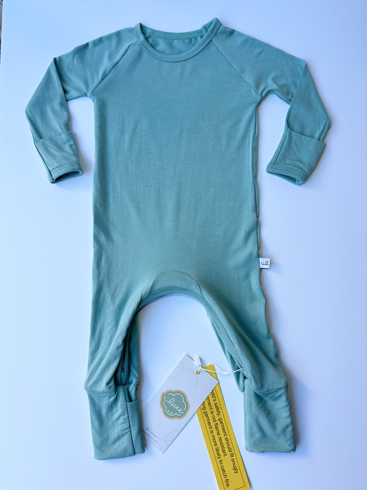 One Zip Sage Pajamas