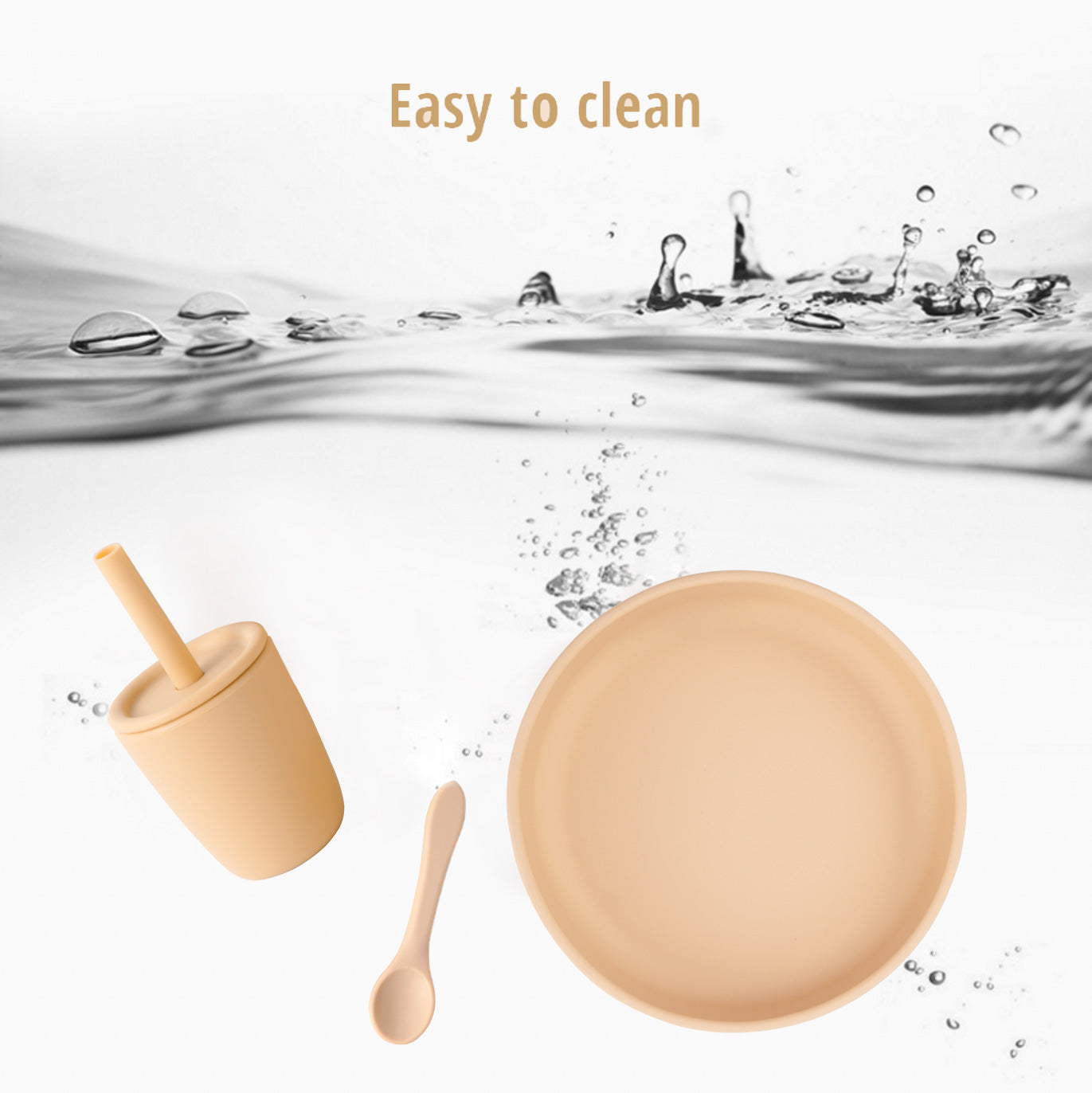 Modern Suction Plate - Oat