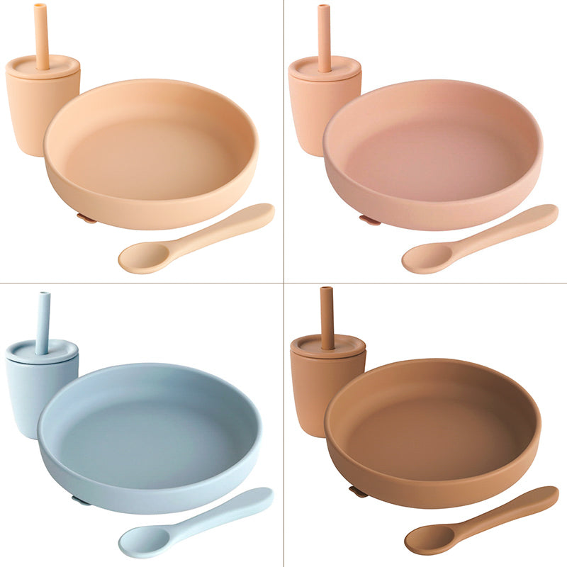 Modern Suction Plate - Peach